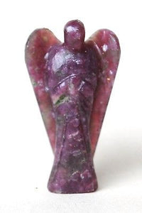 Lepidolite Hand Carved Angel Crystal - Krystal Gifts UK