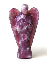 Load image into Gallery viewer, Lepidolite Hand Carved Angel Crystal - Krystal Gifts UK