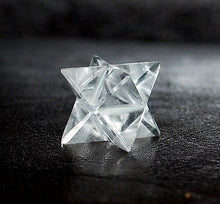 Load image into Gallery viewer, Clear Quartz Hand Cut Crystal Merkaba Star - Krystal Gifts UK