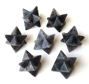 Blue Aventurine Crystal Hand Cut Merkaba Star - Krystal Gifts UK