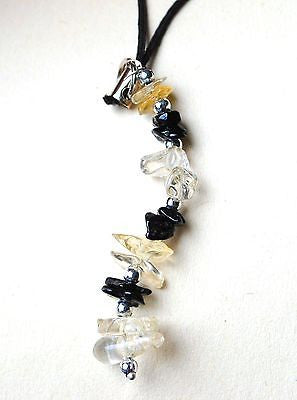 Citrine and 2025 black tourmaline together