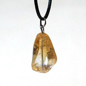 Raw Citrine Crystal Pendant - Krystal Gifts UK