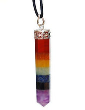 Load image into Gallery viewer, Seven Crystal Chakra Pendant Necklace - Krystal Gifts UK