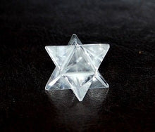 Load image into Gallery viewer, Clear Quartz Hand Cut Crystal Merkaba Star - Krystal Gifts UK