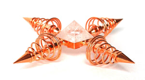 Copper & Clear Quartz Crystal Energy Generator - Krystal Gifts UK