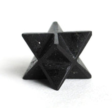 Load image into Gallery viewer, Black Tourmaline Crystal &quot;Electric Stone&quot; Hand Cut Merkaba Star Healing - Krystal Gifts UK