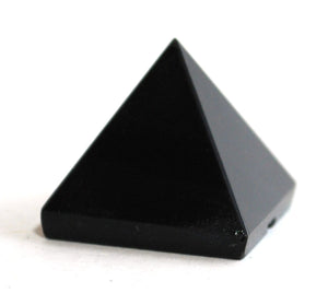 Black Obsidian Crystal Pyramid - Krystal Gifts UK