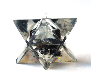 Black Tourmaline Crystal Orgone Merkaba Star - Krystal Gifts UK
