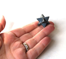 Load image into Gallery viewer, Hematite Natural Hand Crafted Merkaba Crystal Stone Star