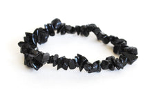 Load image into Gallery viewer, Black Tourmaline Chip Crystal Bracelet - Krystal Gifts UK