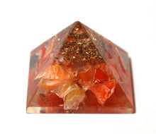 Load image into Gallery viewer, Carnelian Crystal Orgone Pyramid - Krystal Gifts UK