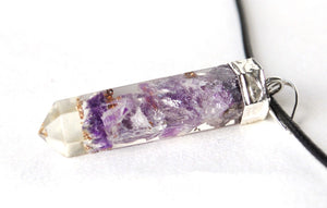 Amethyst Orgone Crystal Chips Pendant - Krystal Gifts UK