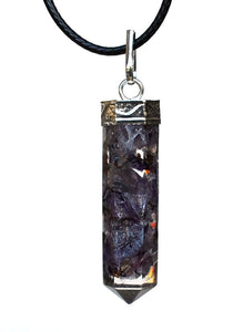 Amethyst Orgone Crystal Chips Pendant - Krystal Gifts UK