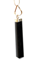 Load image into Gallery viewer, Black Tourmaline 925 Sterling Silver Pendant &amp; 18&quot; 925 Sterling Snake Chain
