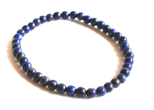 Lapis Lazuli Natural Crystal Stone Beaded Bracelet