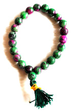 Load image into Gallery viewer, Ruby &amp; Fuschite Crystal Beaded Power Bracelet |Reiju