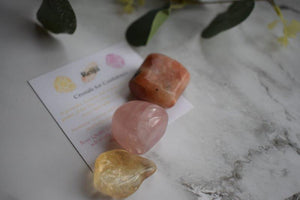 "Crystals For Confidence" Tumble Stone Set Reiki Charged