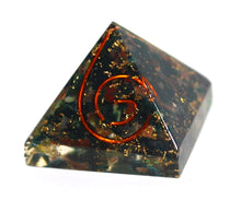 Load image into Gallery viewer, Bloodstone Small Crystal Chip Orgone Pyramid
