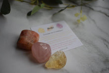 Load image into Gallery viewer, &quot;Crystals For Confidence&quot; Tumble Stone Set Reiki Charged