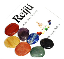 Load image into Gallery viewer, Chakra Palm Stone Crystal Healing Set Of Seven