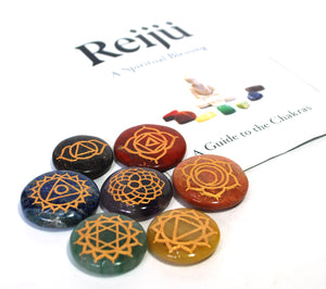 Chakra Sanskrit Palm Stone Set