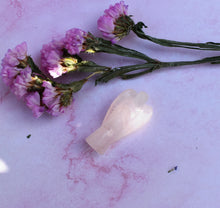 Load image into Gallery viewer, Rose Quartz Pocket Crystal Angel (2 cm)