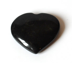 Black Obsidian Crystal Stone Heart Gift Wrapped - Krystal Gifts UK