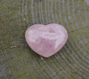 Small Rose Quartz Crystal Heart Piece Inc Gift Box