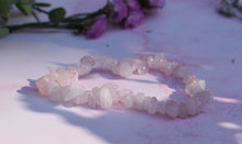 Load image into Gallery viewer, Rose Quartz Crystal Chip Bracelet