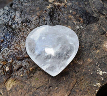 Load image into Gallery viewer, Large Natural Clear Quartz Crystal &#39;Master Healer&#39; Polished Heart Puff Palm Stone Gift Wrapped 84g