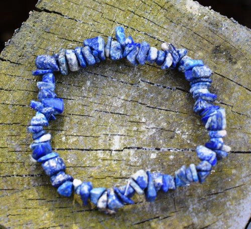 Lapis Lazuli Natural Polished Crystal Chips Bracelet |Reiju