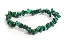 Load image into Gallery viewer, Malachite Crystal Chip Bracelet