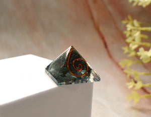 Malachite Crystal Small Orgone Pyramid