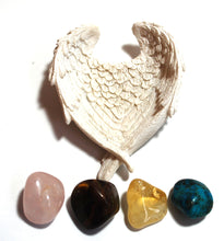 Load image into Gallery viewer, &quot;Self-Confidence / Self-Esteem&quot; Crystal Stone Gift Set &amp; Angel Wings Dish - Crystals for Confidence