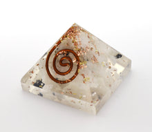 Load image into Gallery viewer, Rainbow Moonstone Small Crystal Orgone Pyramid