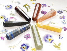Load image into Gallery viewer, Set of Seven Large Chakra Crystal Wands