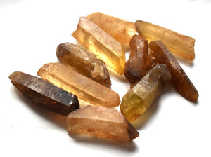100% Natural & Unique Zambia Citrine Crystal Polished Point Piece