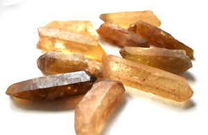 100% Natural & Unique Zambia Citrine Crystal Polished Point Piece