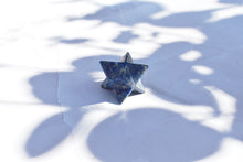 Load image into Gallery viewer, Lapis Lazuli Natural Hand Carved Crystal Merkaba Star