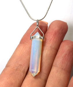 Opalite Crystal 925 Sterling Silver Pendant