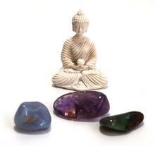 Load image into Gallery viewer, &quot;Optimism&quot; Natural Crystal Tumble Stones &amp; Buddha Set