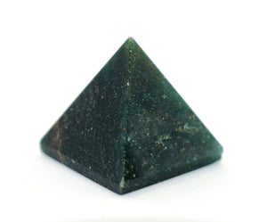 Green Mica Crystal Pyramid