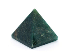 Load image into Gallery viewer, Green Mica Crystal Pyramid