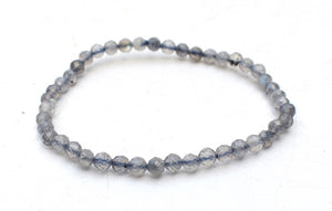 AA Grade Labradorite Faceted Beads Natural Crystal Stone Bracelet