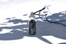 Load image into Gallery viewer, Black Tourmaline Crystal Chips Bottle Pendant