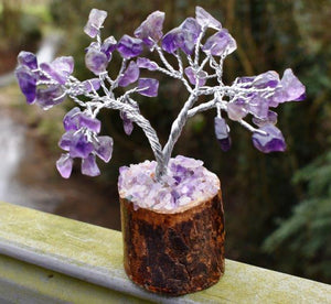 Amethyst Small Crystal Gemstone Tree