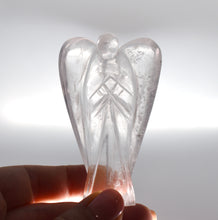 Load image into Gallery viewer, Large Clear Quartz Hand Carved Crystal Angel 7cm (3&quot;) approx