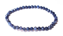 Load image into Gallery viewer, Sapphire Faceted Crystal Bracelet