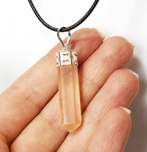 Load image into Gallery viewer, Orange Selenite Crystal Pendant
