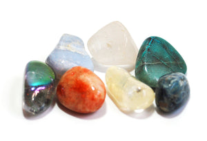 Crystals for Aligning & Clearing the Chakras, Crystal Tumble Stone Healing Set